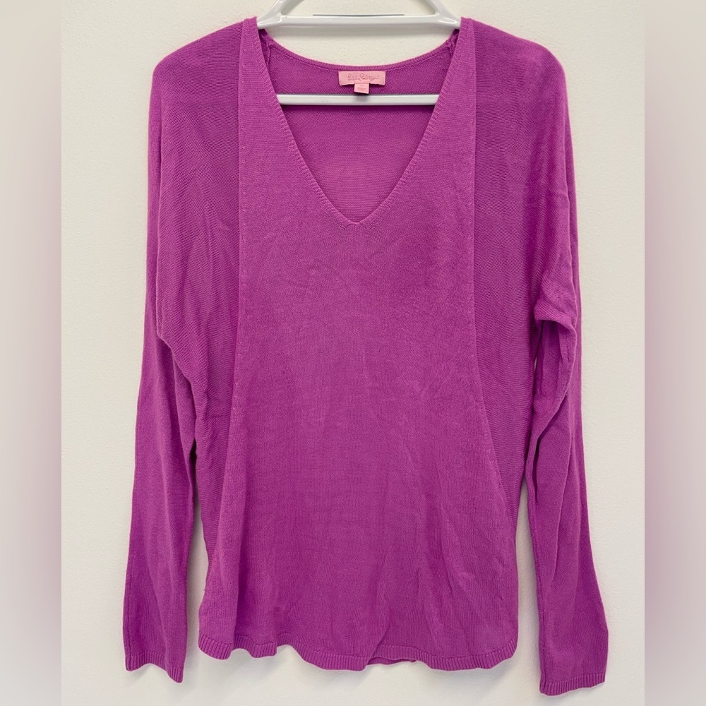 Lilly Pulitzer Bedford Sweater‎ in Fuchsia Pink Size M